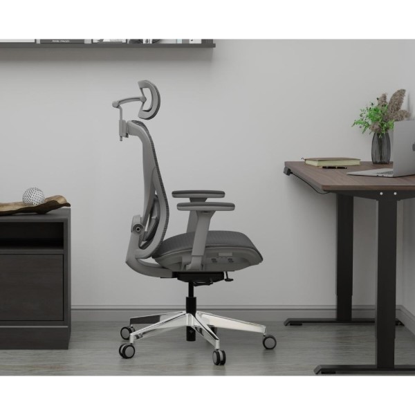 Фото - Крісло офісне Mealux Q1 Air Grey (HF Q-1 M/G)